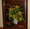 Obraz č.23  Podmalba na skle „Kytice žlutých květů“  37x47  rok 2002